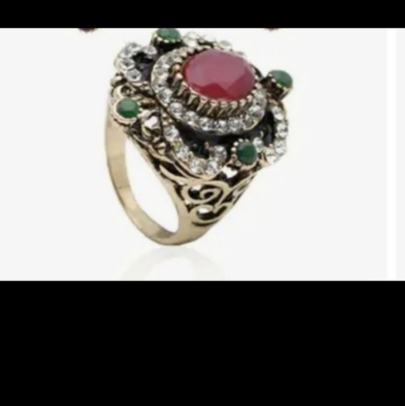 Turkish Vintage Style Exaggerated Ring for Women,Ottoman,ByzantianWeddingGift - Picture 6 of 6